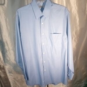 Arrow Light Blue Men's Broadcloth Dress Shirt